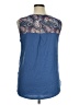 Akemi + Kin 100% Cotton Blue Sleeveless Top Size 1X - photo 2