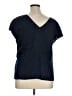 Boden 100% Linen Blue Short Sleeve Blouse Size 14 - photo 2