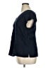 Boden 100% Linen Blue Short Sleeve Blouse Size 14 - photo 5