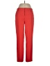 Alice + Olivia 100% Polyester Solid Red Dress Pants Size 25 waist (estimated) - photo 1
