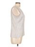 NY Collection 100% Polyester Silver Sleeveless Blouse Size L - photo 4