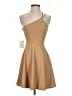 Assorted Brands Solid Tan Cocktail Dress Size P (petite) - photo 1
