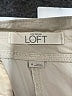 Ann Taylor LOFT 100% Cotton Silver Cargo Pants Size 14 - photo 4