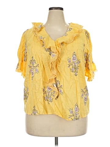 LC Lauren Conrad Short Sleeve Blouse (view 1)