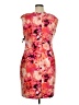 Chaps Floral Orange Cocktail Dress Size 16 - photo 2