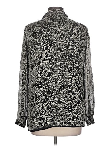 Liz Claiborne Collection Long Sleeve Silk Top (view 2)