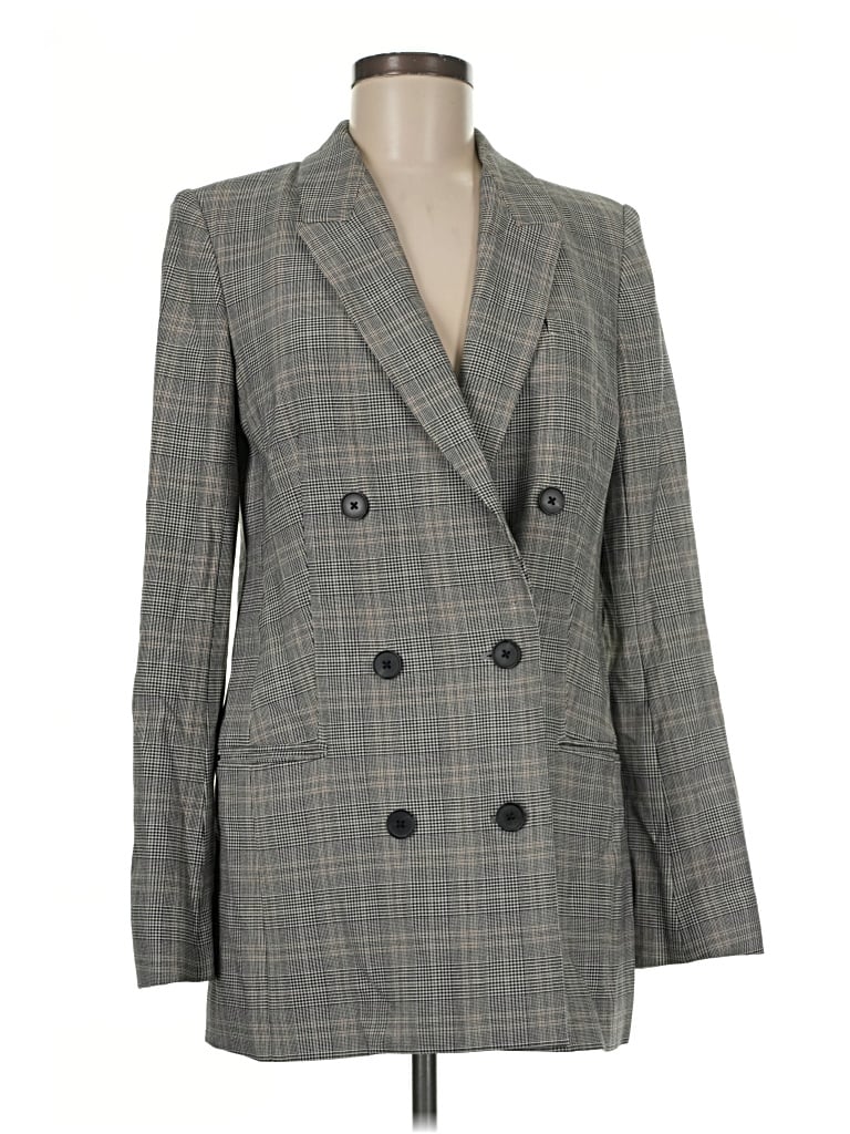 Pre-owned Babaton Blazer Jacket In Gray