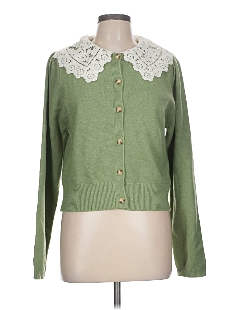Francesca's Cardigan Sweater In Green