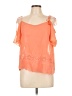 Jealous Tomato 100% Polyester Orange Short Sleeve Top Size L - photo 1