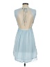 Unbranded 100% Polyester Solid Blue Casual Dress Size 4 - photo 2