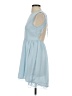 Unbranded 100% Polyester Solid Blue Casual Dress Size 4 - photo 5