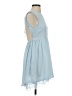 Unbranded 100% Polyester Solid Blue Casual Dress Size 4 - photo 4