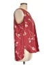 Halogen 100% Polyester Burgundy Sleeveless Blouse Size L - photo 4