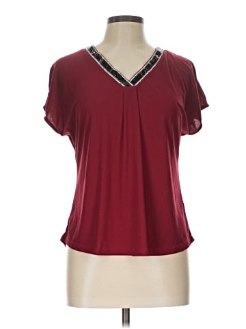 Flower Short Sleeve Blouse (view 1)