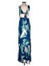 Unbranded Tropical Blue Casual Dress Size M - photo 2