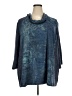Catherines Marled Blue Poncho Size 3X - photo 1