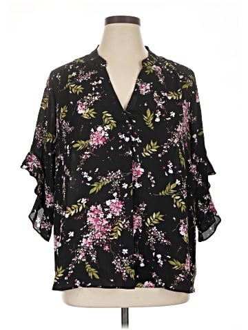 Investments 3/4 Sleeve Blouse (view 1)