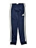 Adidas 100% Recycled Polyester Blue Track Pants Size 8 - photo 1