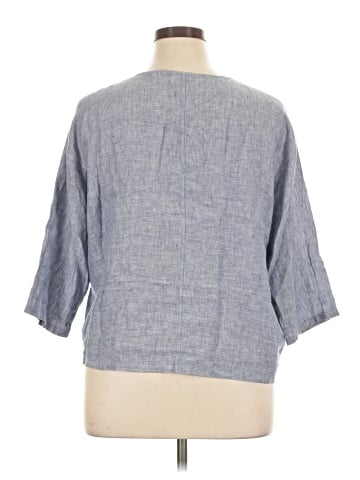 Sigrid Olsen 3/4 Sleeve Button-Down Shirt (view 2)