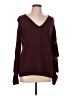Skull Cashmere Burgundy Pullover Sweater Size L - photo 1