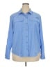 Eddie Bauer Blue Long Sleeve Blouse Size 2X - photo 1