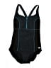 Speedo Graphic Black One Piece Swimsuit Size 12 - photo 1