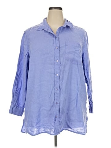 Coldwater Creek 3/4 Sleeve Button-Down Shirt (view 1)