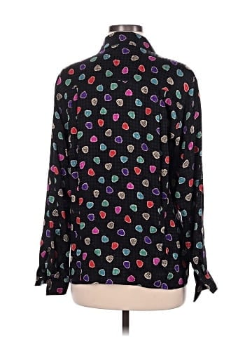 Anne Klein II Long Sleeve Silk Top (view 2)