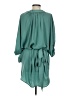Gap 100% Polyester Solid Teal Casual Dress Size S - photo 2