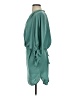 Gap 100% Polyester Solid Teal Casual Dress Size S - photo 5