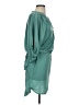Gap 100% Polyester Solid Teal Casual Dress Size S - photo 4