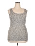 Faded Glory 100% Polyester Gray Tank Top Size 2X - photo 1