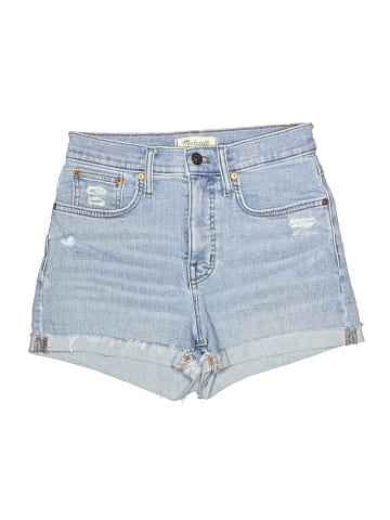 Madewell High-Rise Denim Shorts in Littleton Wash (view 1)