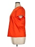 J.Crew 100% Polyester Orange Short Sleeve Top Size XL - photo 5