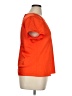 J.Crew 100% Polyester Orange Short Sleeve Top Size XL - photo 4