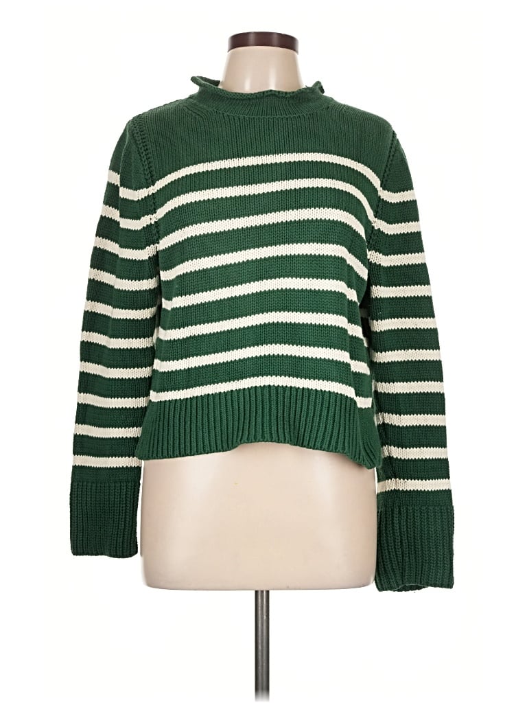 Pre-owned Jcrew Pullover Sweater In Green