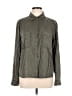 Express 100% Lyocell Gray Long Sleeve Button-Down Shirt Size L - photo 1