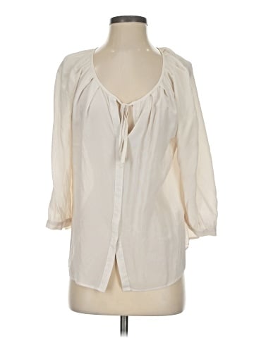 Lavender Brown 3/4 Sleeve Blouse (view 1)