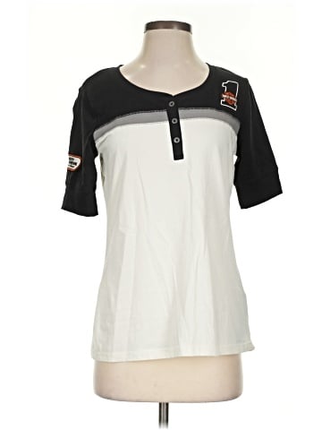 Harley Davidson Short Sleeve Henley (view 1)