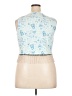 Hot Topic 100% Polyester Blue Sleeveless Blouse Size 2X (2) - photo 2