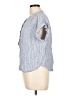 Gap 100% Viscose Stripes Blue Short Sleeve Blouse Size L - photo 5