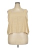 Express Tan Sleeveless T-Shirt Size XXL - photo 1
