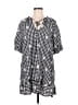 Zara 100% Polyester Checkered-gingham Black 3/4 Sleeve Blouse Size M - photo 1