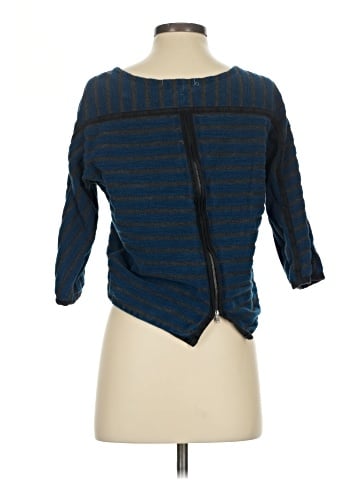 Madewell Striped Back-Zip Pullover (view 2)