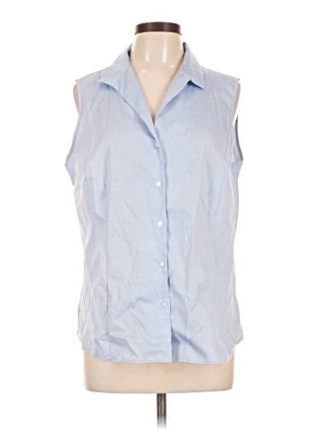 Jones New York Sleeveless Button-Down Shirt (view 1)