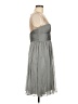 JS Collections 100% Polyester Metallic Gray Cocktail Dress Size 6 - photo 4