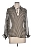 Paige Silver 3/4 Sleeve Blouse Size L - photo 1