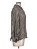 Paige Silver 3/4 Sleeve Blouse Size L - photo 4