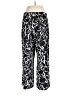 Nine West 100% Polyester Print Black Casual Pants Size L - photo 2