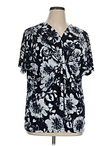 Cj Banks Short Sleeve Blouse (view 1)